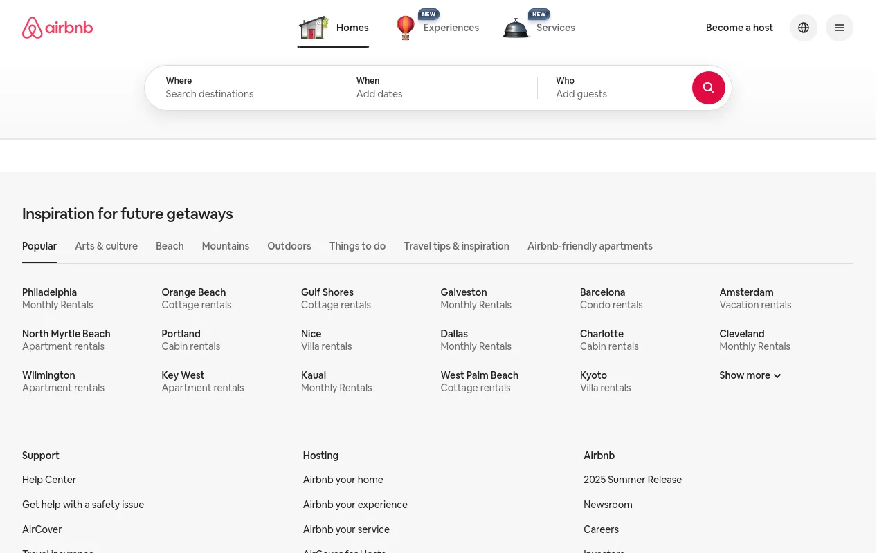 Airbnb screenshot