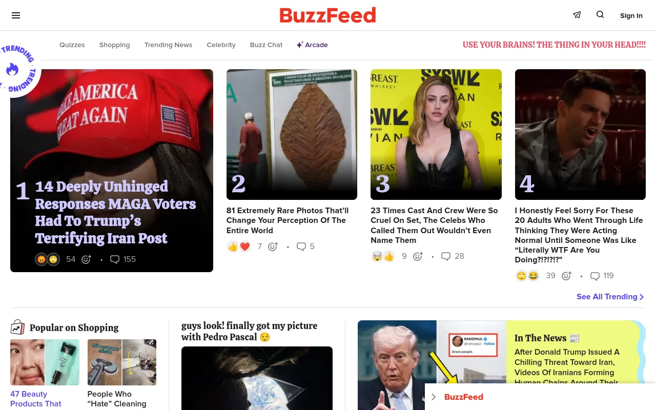 BuzzFeed screenshot