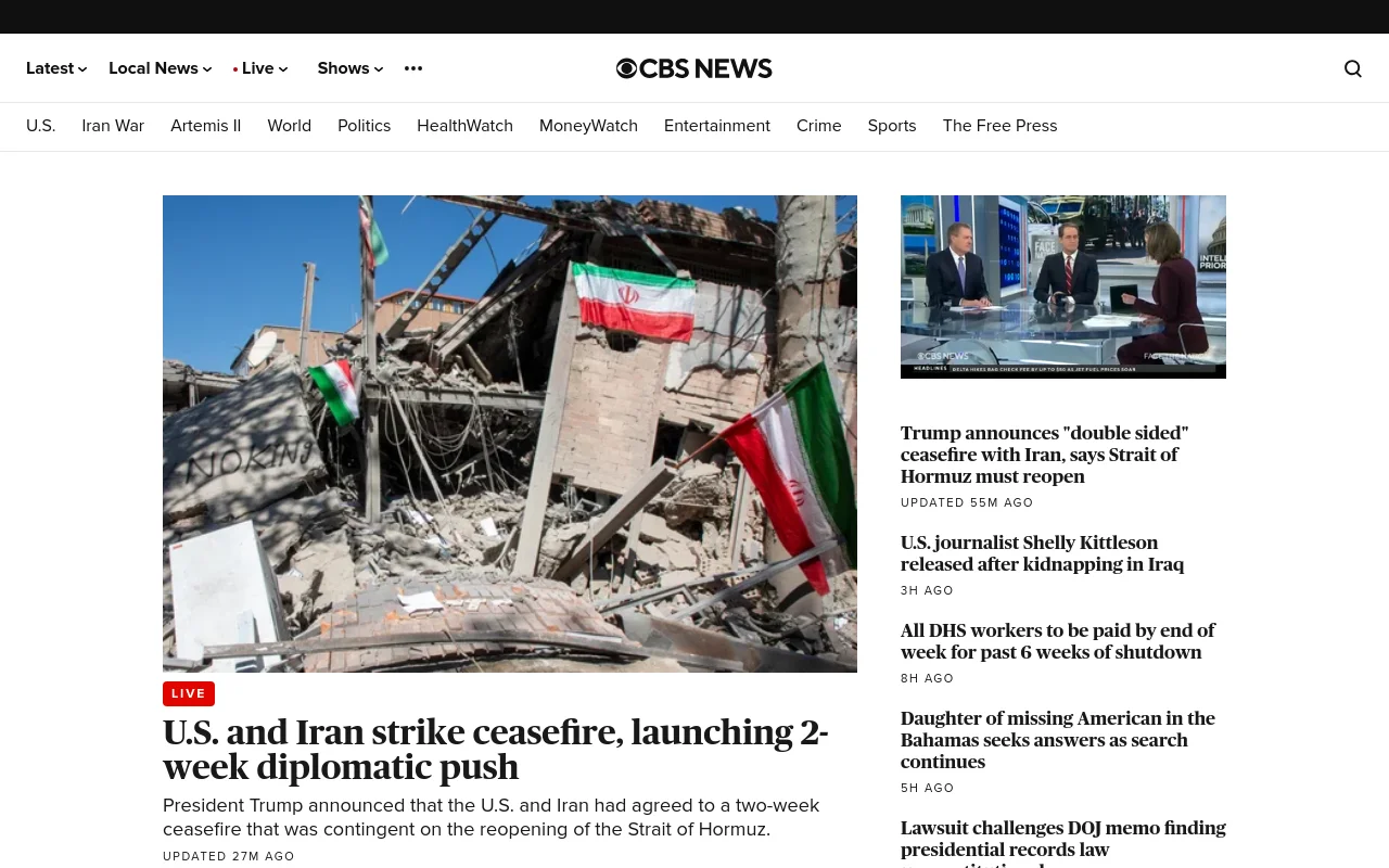 CBS News screenshot