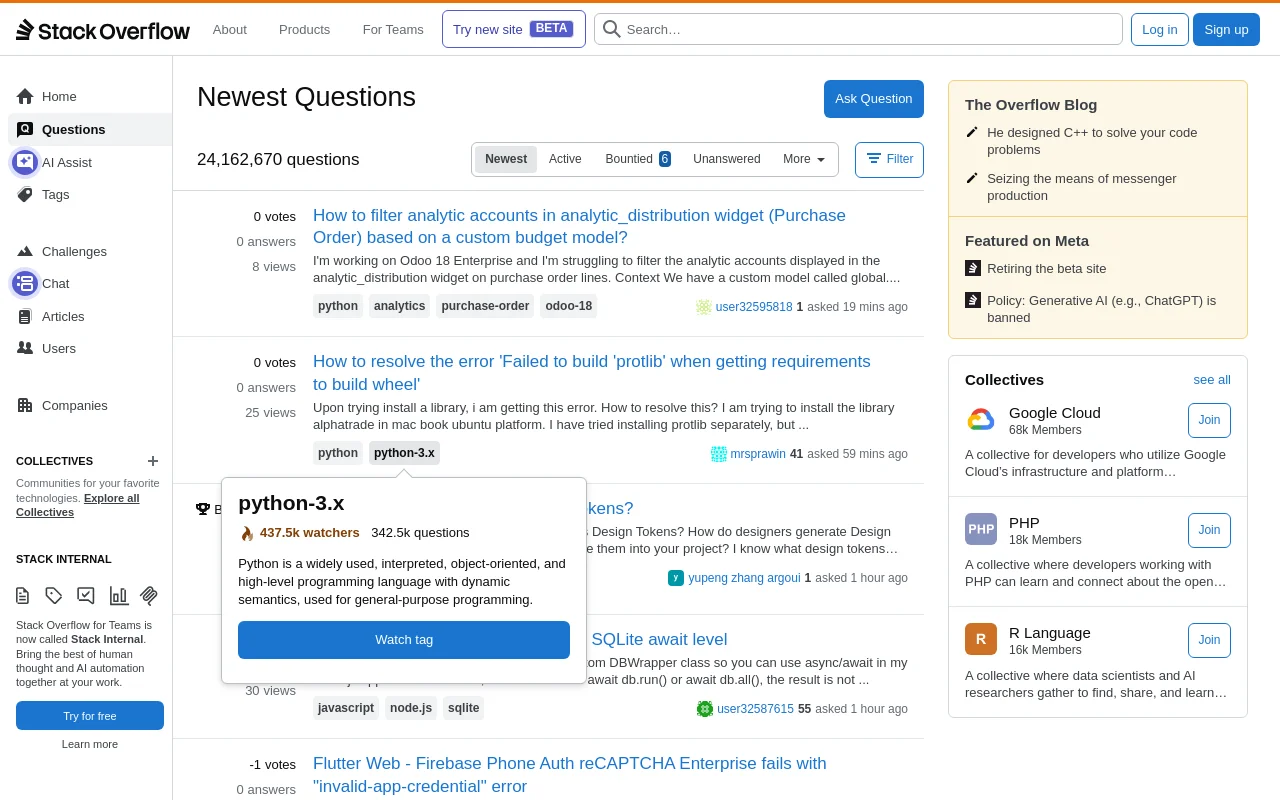 Stack Overflow screenshot