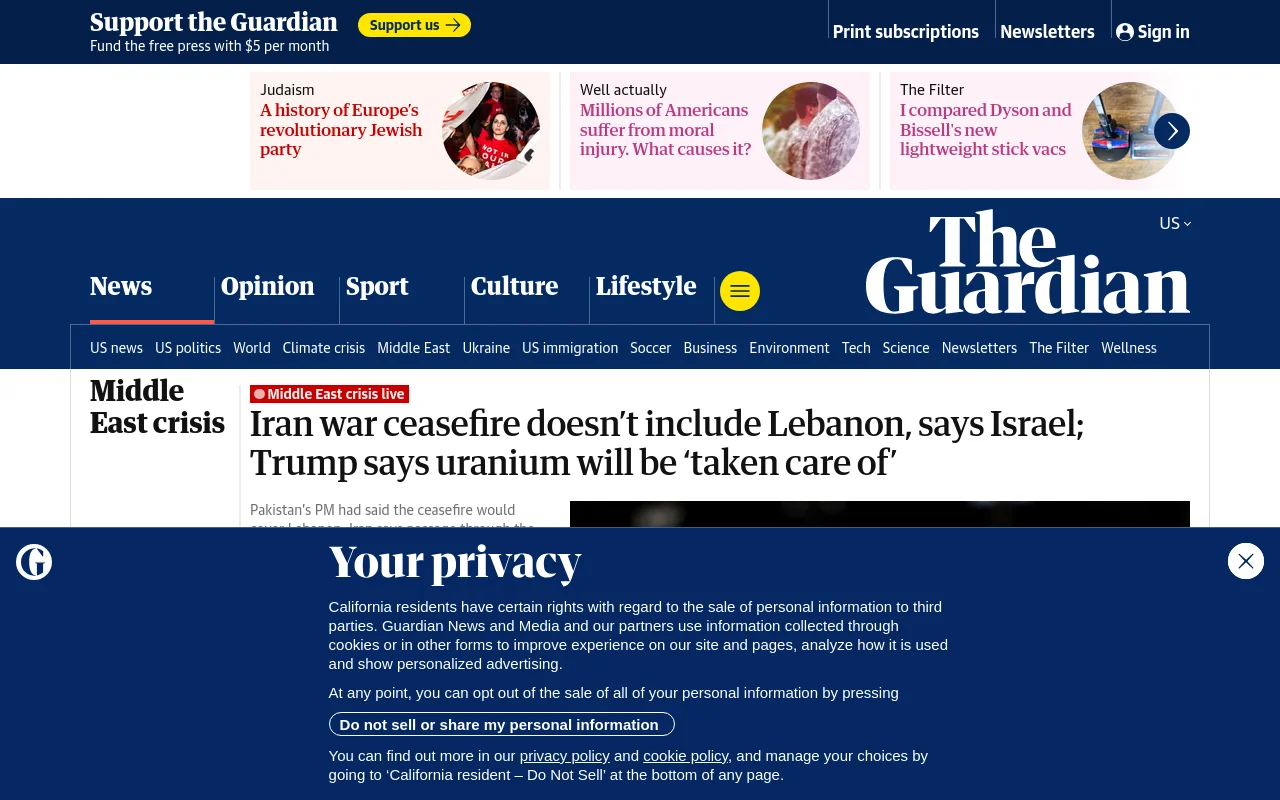 The Guardian screenshot