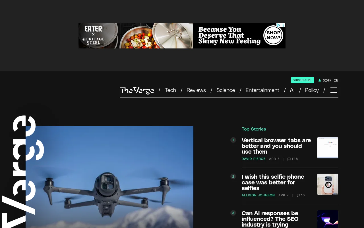 The Verge screenshot