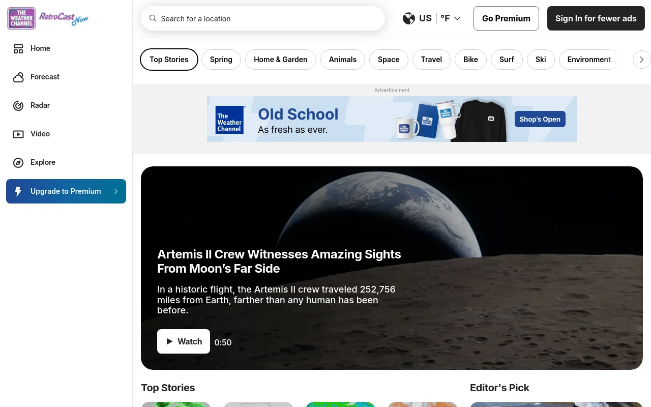 Weather.com screenshot